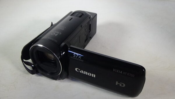 Filmadora canon vixia hf-r700 vídeo semi profissional estabilidade e ergonomia em longas gravações. - Imagem 4