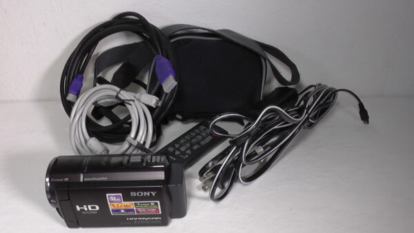 Filmadora sony hdr-cx360 boa para filmagem semi profissional usada com sensor hdmi limpa jogos live - Imagem 5