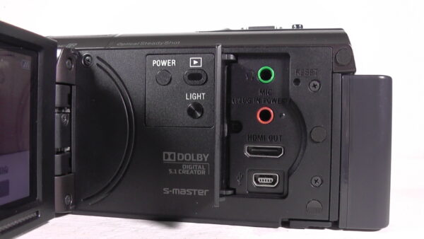 Filmadora sony hdr-cx360 boa para filmagem semi profissional usada com sensor hdmi limpa jogos live - Imagem 4