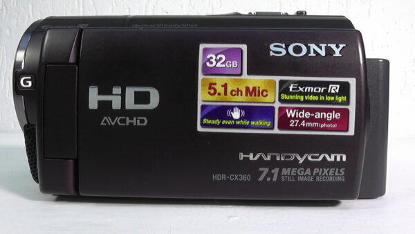 Filmadora sony hdr-cx360 semi profissional usada com gravação para máxima flexibilidade de cores na edição. - Imagem 5