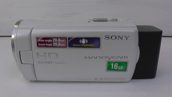 Filmadora sony hdr-cx260 e Câmera de vídeo usada com tela LCD de alta resolução precisão na imagem. - Imagem 3