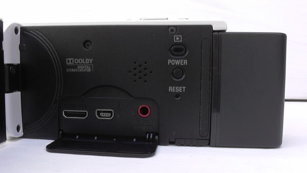 Filmadora sony hdr-cx260 e Câmera de vídeo usada com tela LCD de alta resolução precisão na imagem. - Imagem 4
