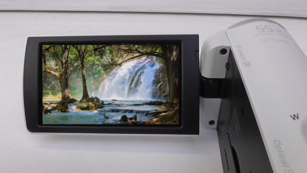 Filmadora sony hdr-cx260 e Câmera de vídeo usada com tela LCD de alta resolução precisão na imagem. - Imagem 6