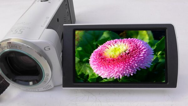 Filmadora sony hdr-cx260 e Câmera de vídeo usada com tela LCD de alta resolução precisão na imagem. - Imagem 8