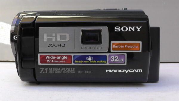 filmadora sony hdr-pj30 usada com microfone zoom ótico, captação de áudio hdmi limpa - Imagem 2
