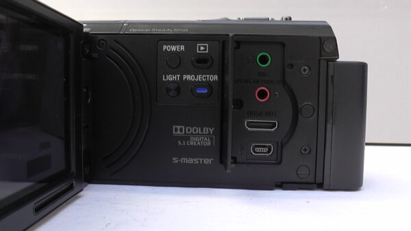 filmadora sony hdr-pj30 usada com microfone zoom ótico, captação de áudio hdmi limpa - Imagem 3