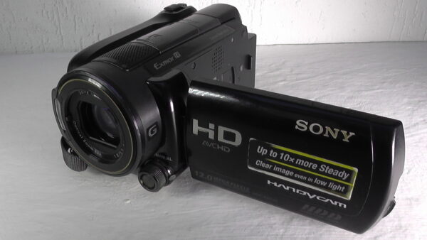 filmadora sony hdr-xr520 usada com o melhor sistema de estabilização de imagem do mercado.