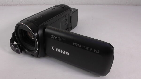 Filmadora canon hf-r800 Câmera de vídeo usada para transmissões ao vivo diretas e seguras.