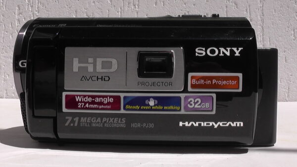 filmadora sony hdr-pj30 camera de vídeo semi profissional com gravação para um fluxo de trabalho