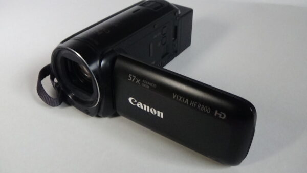 Filmadora canon hf-r800 e Câmera de filmagem semi profissional sincronização em estúdios de TV