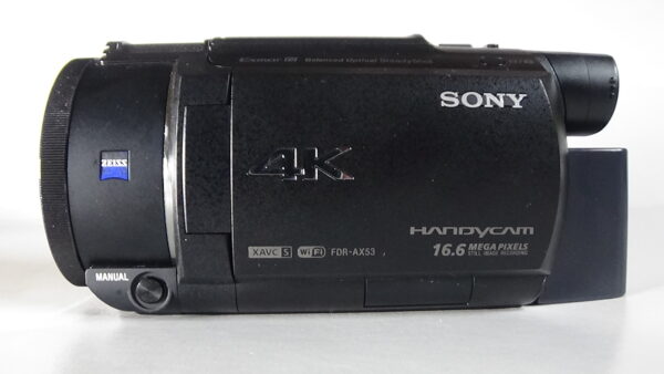 Filmadora sony fdr-ax53 Câmera de vídeo compacta e com sensibilidade incrível. hdmi limpa live - Imagem 4