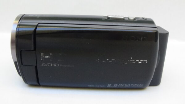 Filmadora sony hdr-cx260 e câmera com rosca para tripé na base para gravações estáveis e planejadas. - Imagem 4