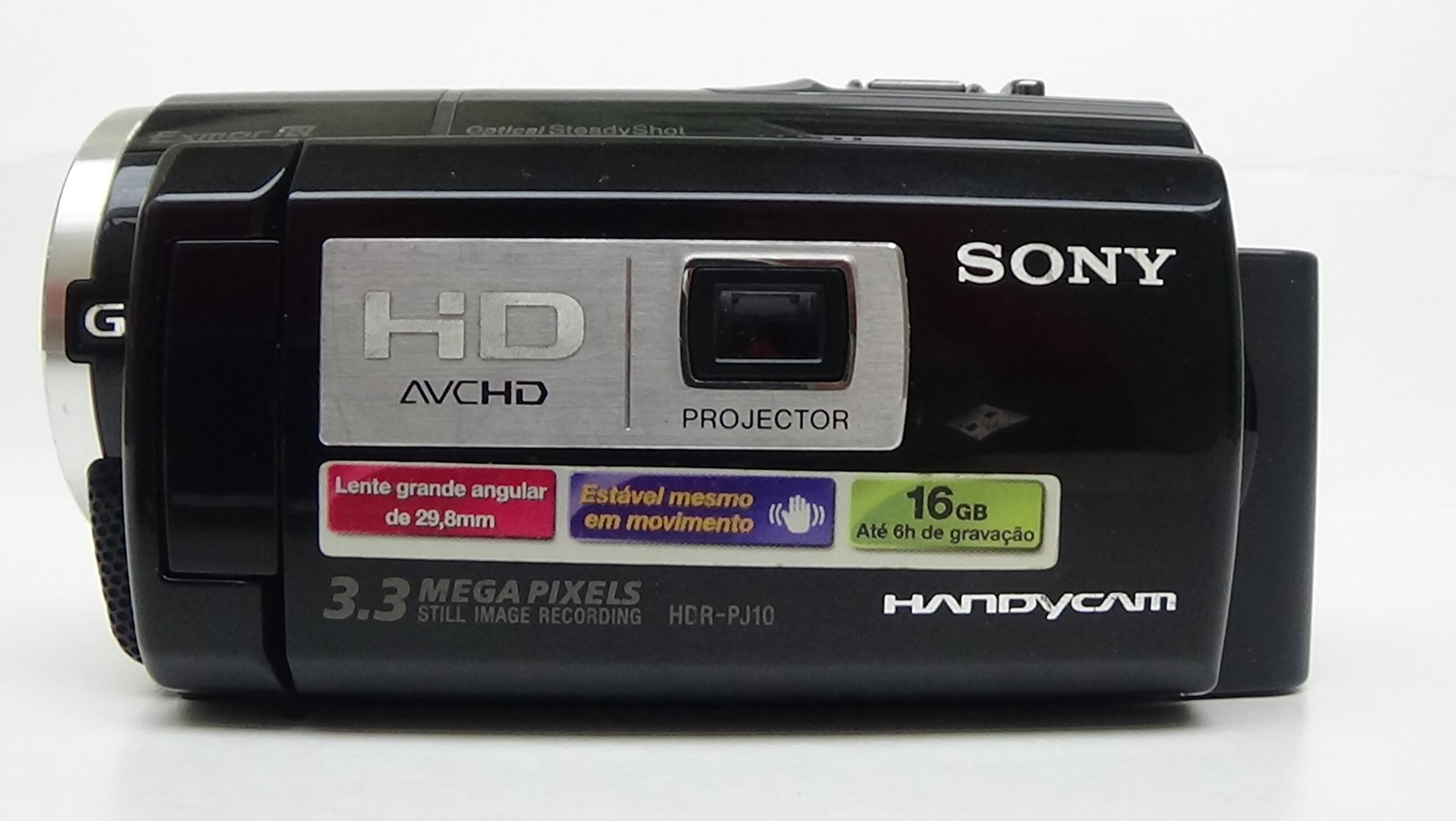 Filmadora sony hdr-pj10 e Câmera de filmagem com gravação de metadados para facilitar a organização - Imagem 2