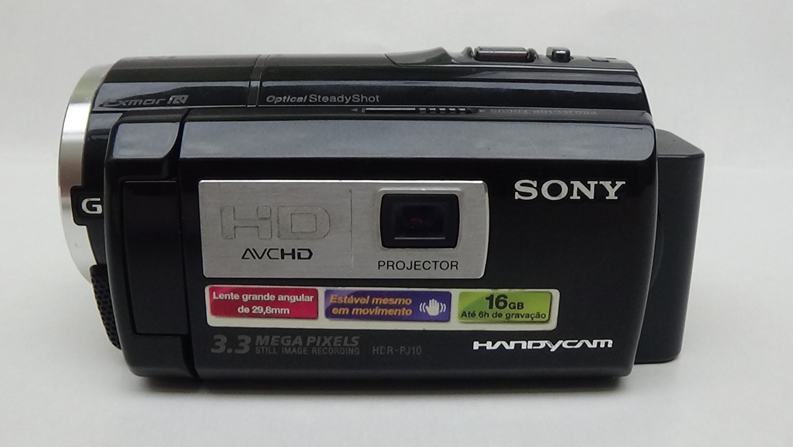 Filmadora sony hdr-pj10 e Câmera de filmagem com gravação de metadados para facilitar a organização - Imagem 3