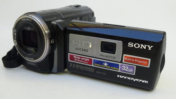 Filmadora sony hdr-pj30 e Câmera de vídeo com gravação HDR (High Dynamic Range) detalhes nas luzes.