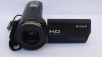 Filmadora sony hdr-cx430 e Câmera com estabilizador de imagem na lente para corrigir tremores