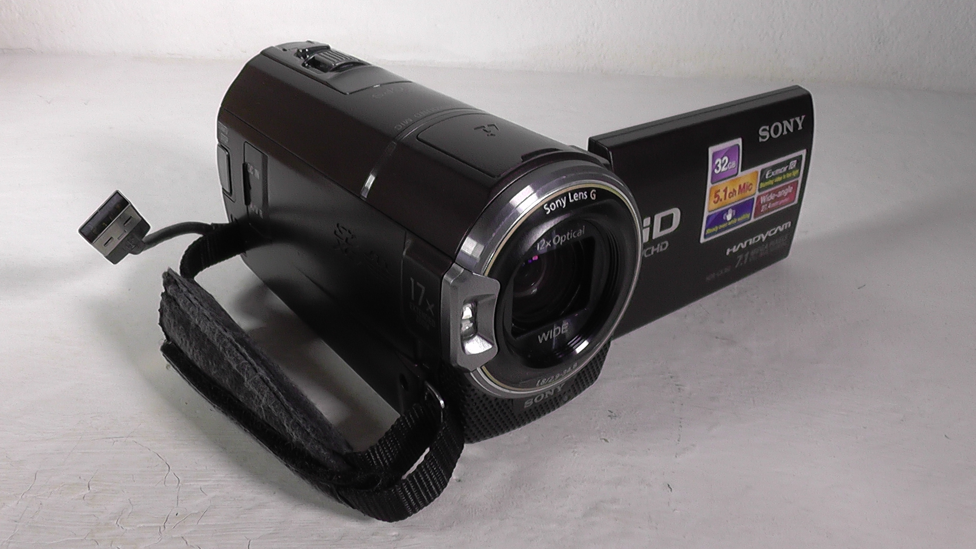 Filmadora sony hdr-cx360 Câmera de vídeo usada com bateria de longa duração para filmar eventos inteiros sem interrupção. - Imagem 2