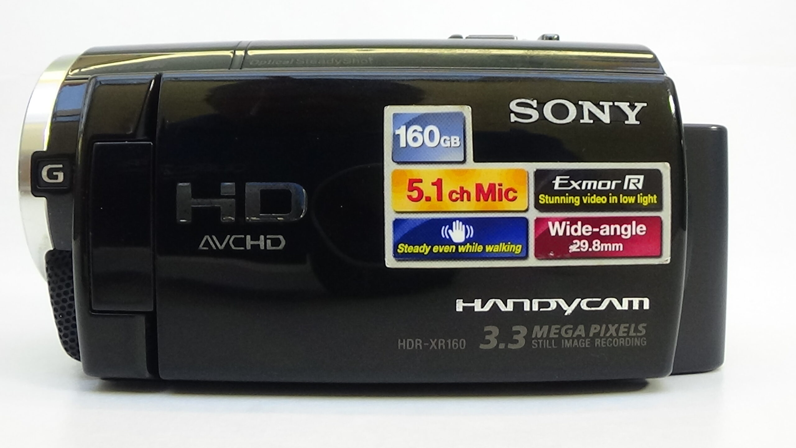 Filmadora sony hdr-xr160 e Câmera de filmagem com modo de cena inteligente que ajusta tudo automaticamente para você. - Imagem 2