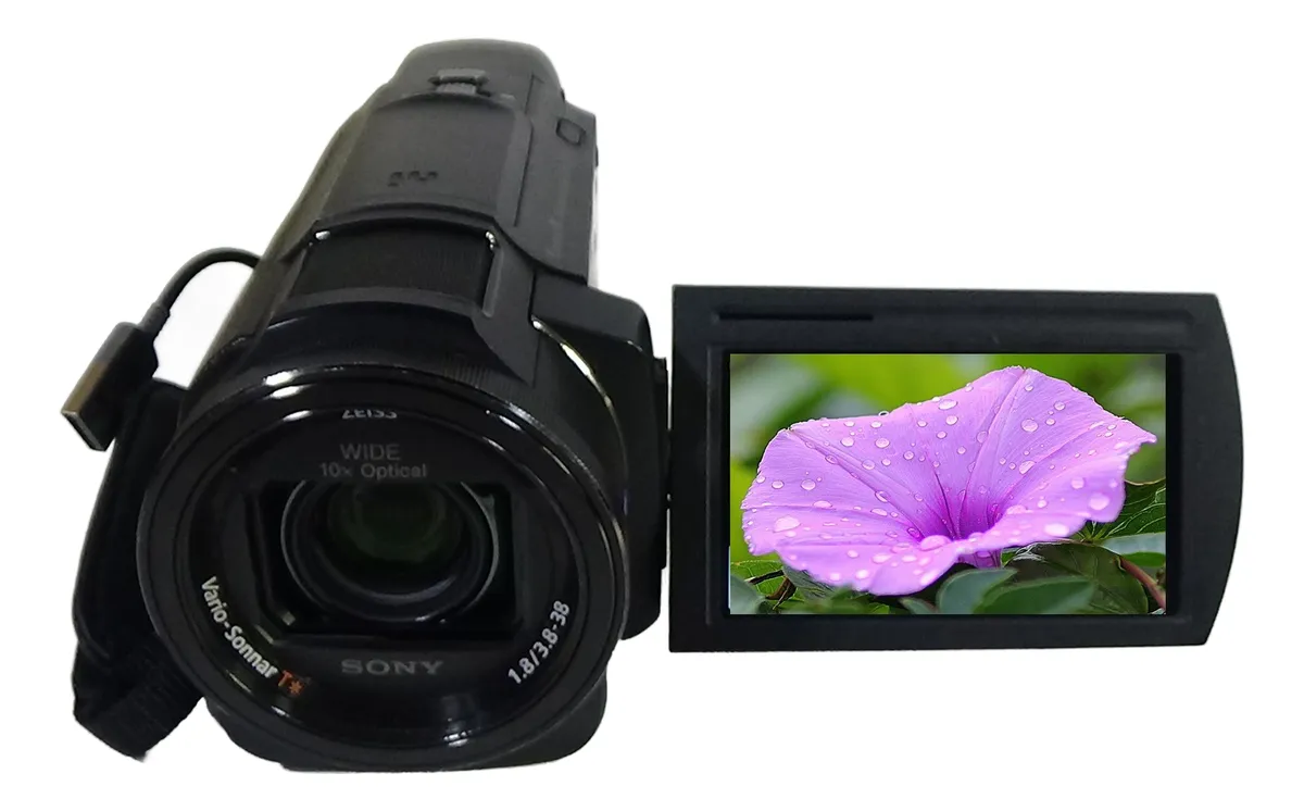 Filmadora Sony Fdr-ax33 4k Entrada De Microfone Saida Limpa - Imagem 2