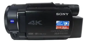 Filmadora Sony Fdr-ax33 4k Entrada De Microfone Saida Limpa