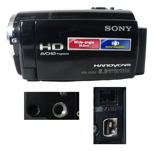 Filmadora Sony Hdr-xr260 Entrada Microfone Hdmi Limpa - Imagem 4