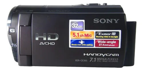 Filmadora Sony Hdr-cx360 Entrada Microfone Hdmi Limpa - Imagem 4
